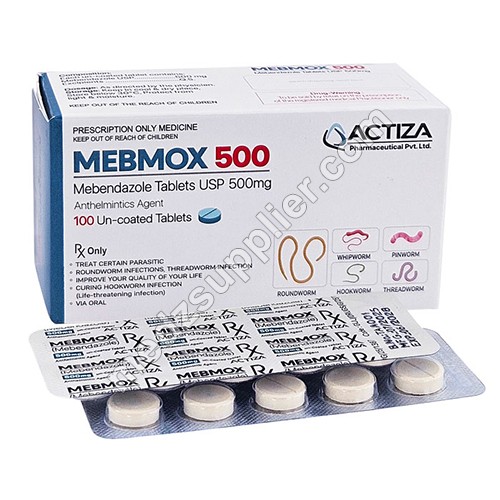 Mebendazole 500 Mg Tablet For Worm infections | Medzsupplier