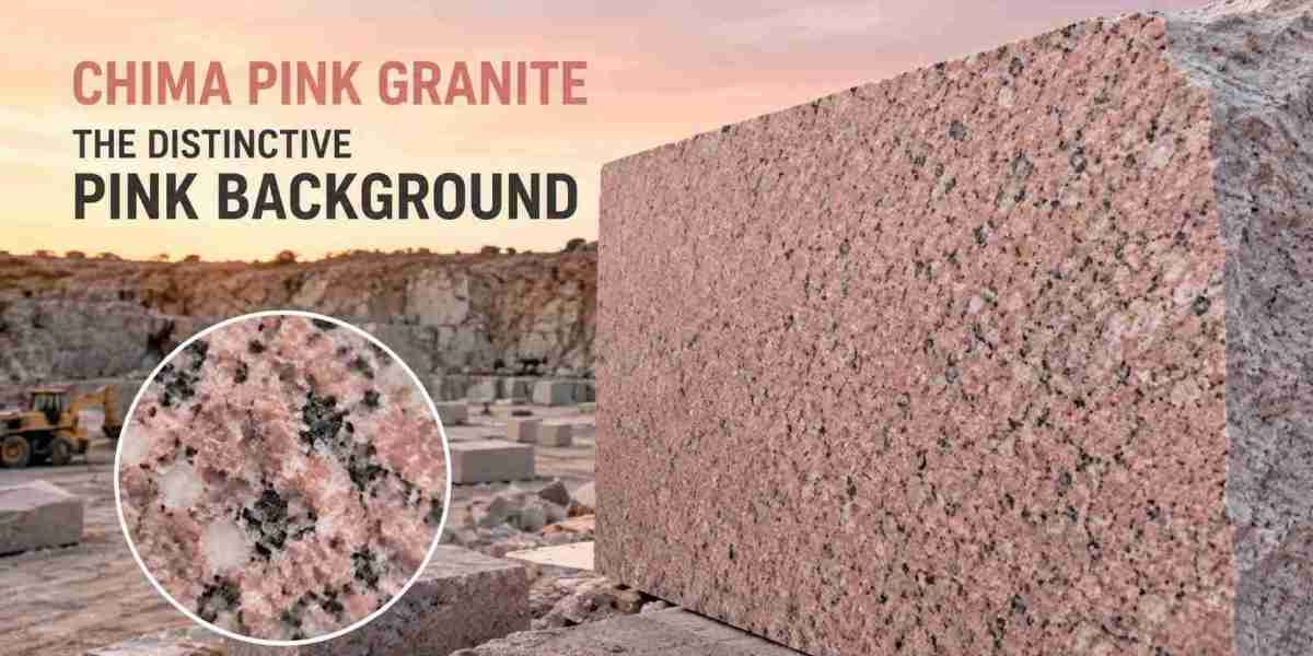 What Gives Chima Pink Granite Its Distinctive Pink Background?